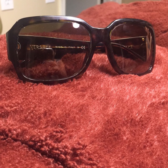 Authentic Versace Sunglasses with gold bows! - Picture 1 of 7